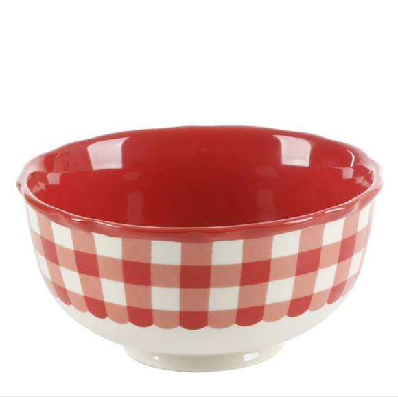 ❤️ New Pioneer Woman Red Gingham 12-Piece Dinnerware Set - Picture 5 of 8